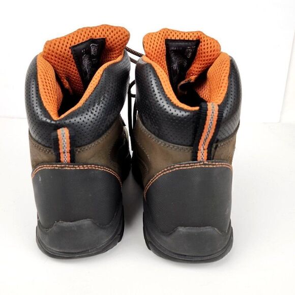 Hytest Brown Leather Men\'s Steel Toe EH Poron Work Boots Shoes Mens sz 8 K12451 main image 5